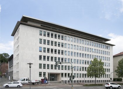 Das neue Fassadenkleid der sanierten Kreisverwaltung Kaiserslautern © Juliane Schmidt
